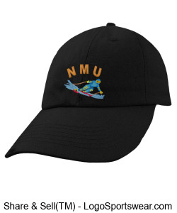 NMU Skiing ballcap Design Zoom